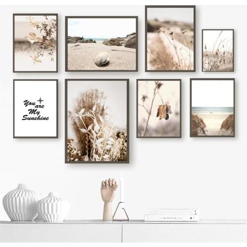 Nature Scenery Poster Wall Art Canvas Art Painting Beight Plant Landscape Print Modern Home Decor Picture for Dormitory Design