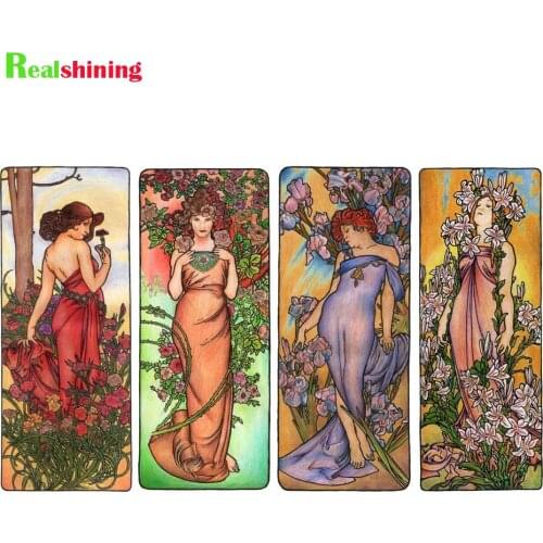 Full drill square Abstract art, colorful Beautiful Goddess Diamond Embroidery Full round 5d Diy diamond painting N2207