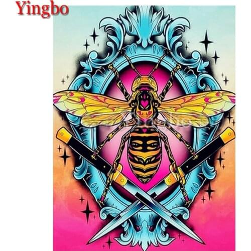 Full square/round Diamond 5D DIY Diamond Painting Cartoon Bees diamond Cross Stitch Rhinestone Mosaic Painting Decor Gift