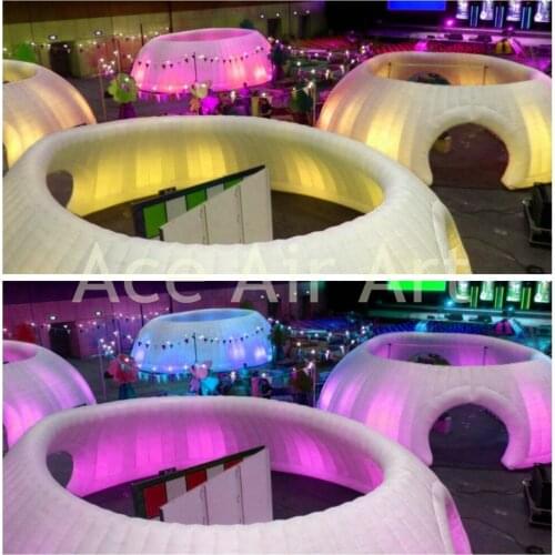 Promotion product piazza inflatable office tent for party,event with beautiful lighting