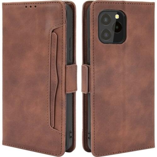 For Oukitel C21 Pro 2021 Luxury Case Leather 360 Protect Card Slot Removable Phone Cover Funda Oukitel C 21 Pro C21Pro Flip Capa
