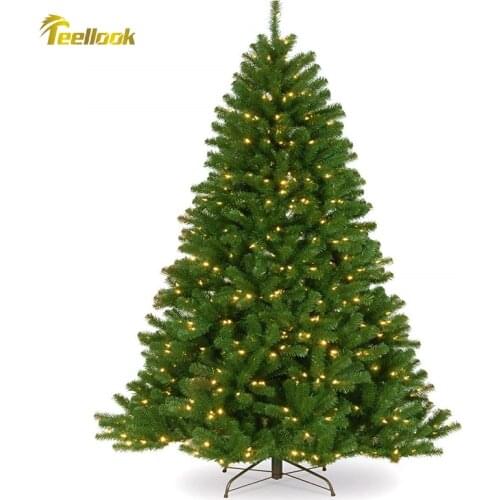 Teellook 1.2m/4.0m new PVC material Christmas tree LED light Christmas Mall hotel decoration
