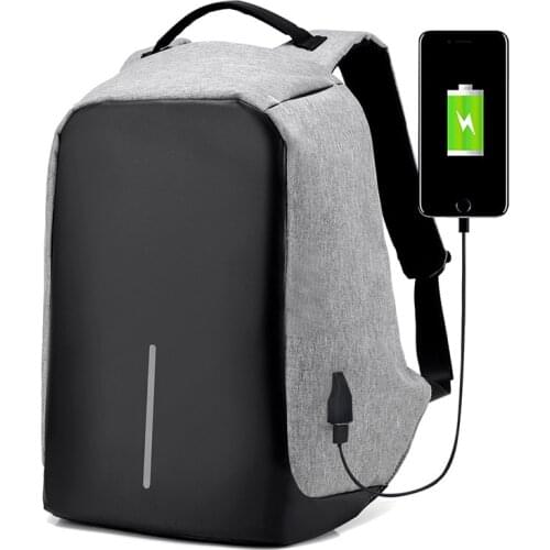 Backpack male business travel bag anti-theft computer bag 15.6-inch school bag waterproof usb rechargeable anti-theft backpack