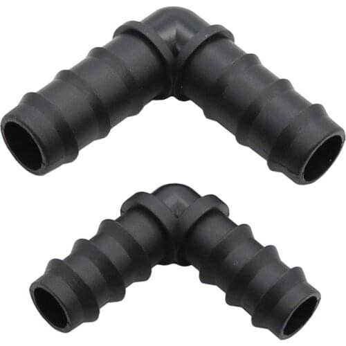 Garden DN16 DN20 elbow barb bending joints irrigation connector barbed irrigation hose Fittings repair joint connector 50 Pcs