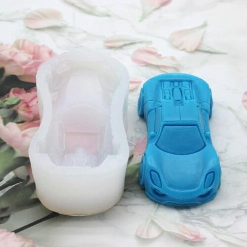 Car Shape Silicone Mold Fondant Candle Resin Aroma Stone Ornaments Soap Mold For Pastry Cup Cake Decorating Kitchen Accessories