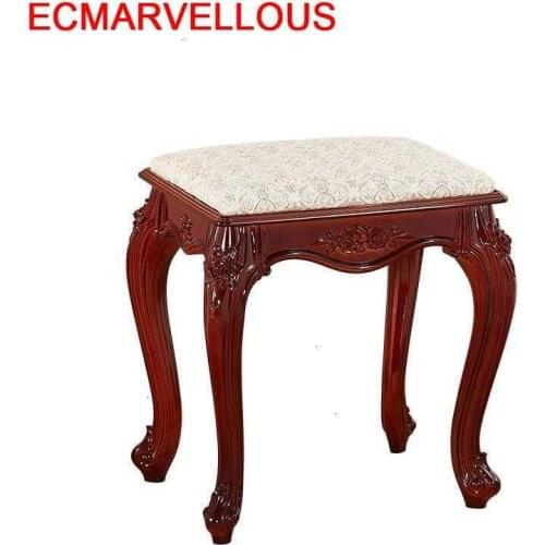 Bois Step Vanity Chair Banquinho Almacenaje Pouf Chambre Banc De Rangement Storage Sofa Ottoman Taburete Sgabello Tabouret Stool