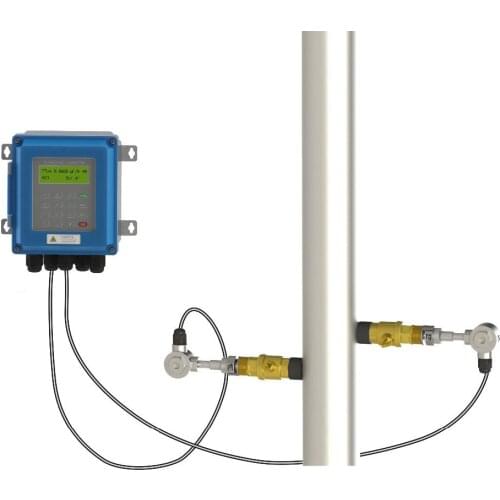 Ultrasonic Flowmeter Wall Mounted DN50mm-DN6000mm Insertion Type Transducers liquid flow meter Modbus RS485