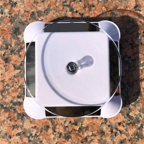 Solar Showcase Device 360 Degree Automatic Rotating Turntable Jewelry Organizer Necklace Bracelet Watch Display Stand