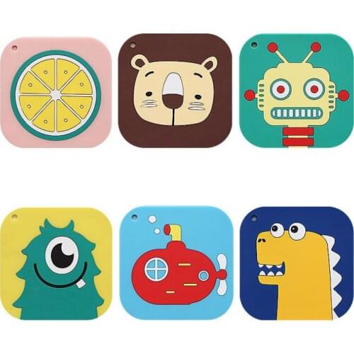 Thickening Household Pots and Bowls Dining Table Mats Coasters Insulation Pads Cute Cartoon Anti-scalding Silicone Pad