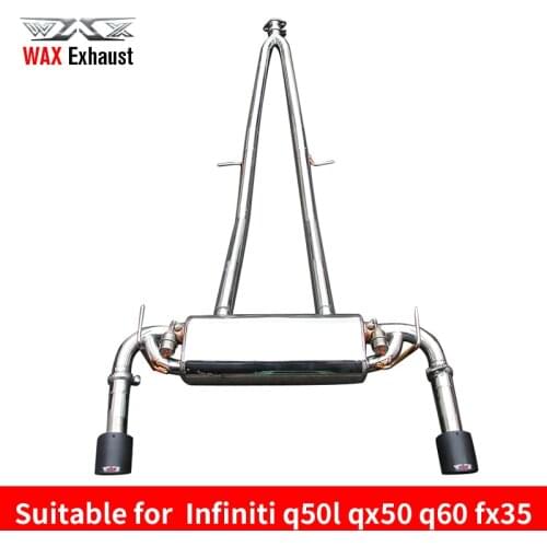 Factory own manufacture high performance stainless steel exhaust pipe for Q50L QX50 Q60 FX35