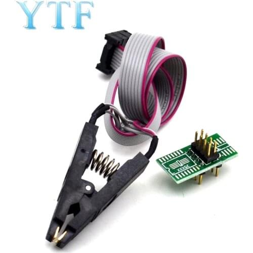 High quality SOIC8 SOP8 Test Clip For EEPROM 93CXX/25CXX/24CXX in-circuit programming on USB Programmer TL866CS TL866A EZP2010