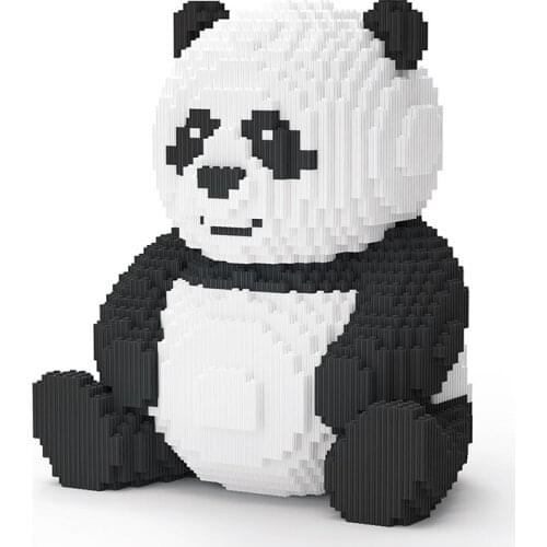 7812pcs Panda Building Block Animal Block Dog Schnauzer Big Brick Pet Corgi Dog Persian Pig Giraffe For Diamond Brick Toy