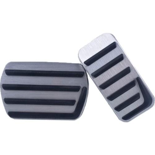 Aluminium Non Slip Foot Rest Fuel Gas Brake Pedal Cover For Volvo V40 S40 C30 AT