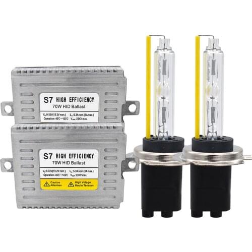 Car Headlight Truck Boat 24V 70W HID Xenon Kit DLT S7 70W HID Ballast 5500K HID Xenon H1 H3 H11 HB3 H7 9012 D2H 70W HID Bulb Kit