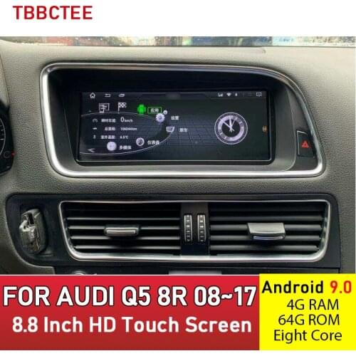 Android 9.0 4+64 8 core For AUDI Q5 8R 2008~2017 MMI 2G 3G RMC Car Multimedia Player GPS Navigation IPS Screen