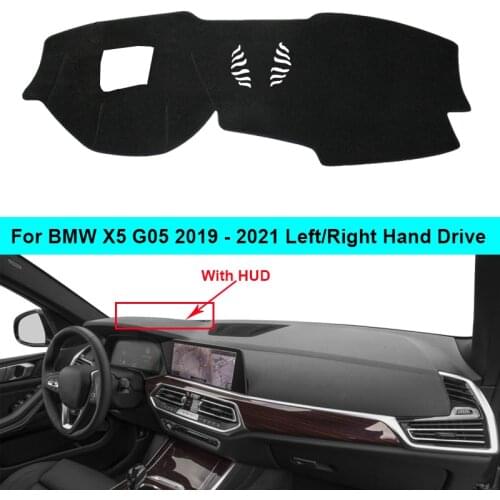 2 Layer Car Dashboard Cover Carpet For BMW X5 G05 2019 2020 2021 LHD RHD Rug Shade Pad Carpet Dashmat Sun Shad Car decoration