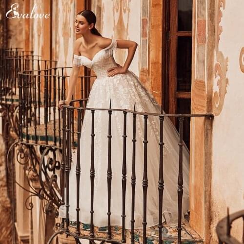 EVALMGER Lace Wedding Dresses
