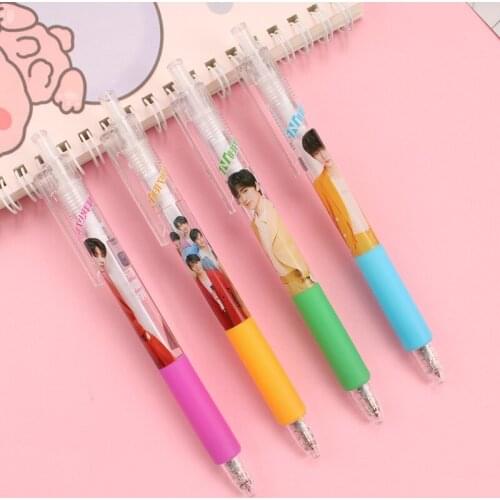 1PC Times Youth League TNT Gel Pen Star Press Pen Good-looking Student 0.5mm Bullet Carbon Pen School Supplies Office Accessorie