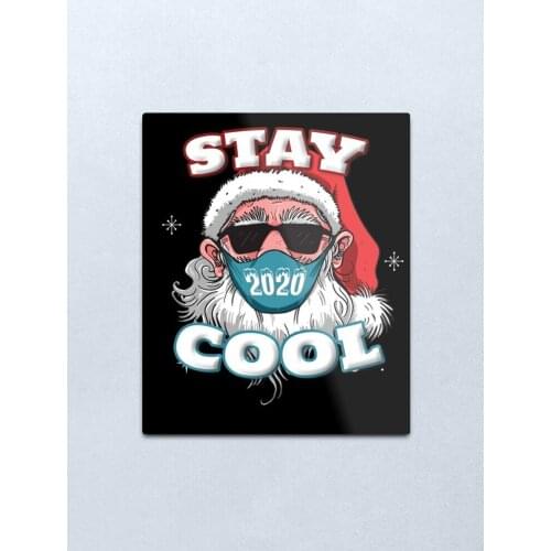 Cool Santa Claus funny gift idea 2020 Metal Print Tin Sign Vintage Metal Wall Sign Plaque Retro Garage Shed Car