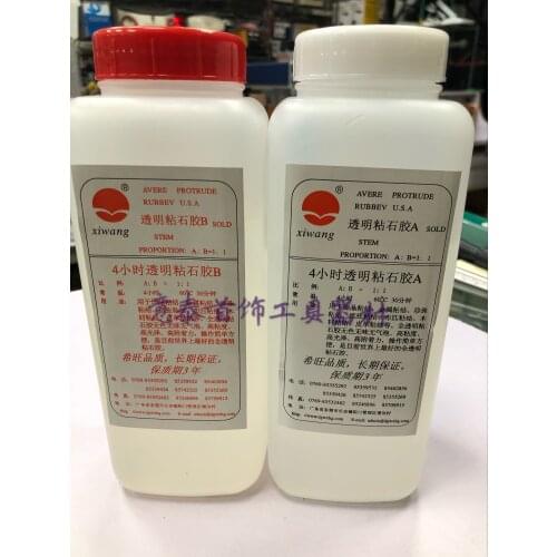 Hope the AB glue is transparent and tasteless 4 hours slow drying rhinestone glass crystal alloy gemstone viscose