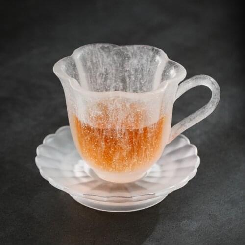 Ice Floc Coloured Glaze Freeze Burn Kungfu Teacup Master Single Handmade Japanese Tea Ceremony Coffee Cup Tearoom Drink Tools