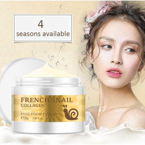 Snail Face Cream Collagen Anti-Wrinkle Anti-Aging Whitening Hyaluronic Acid Moisturizing Lifting Firming Nourishing Skin Care