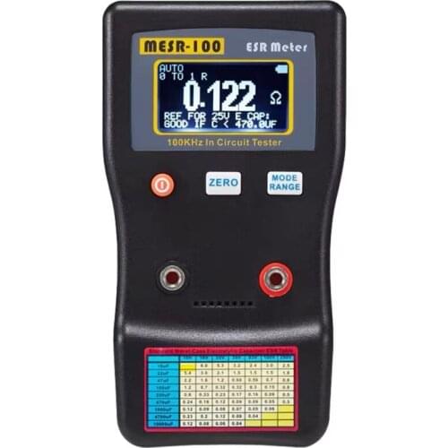 MESR-100 ESR Capacitance Meter Ohm Meter Professional Measuring Capacitance Resistance Capacitor Circuit Tester