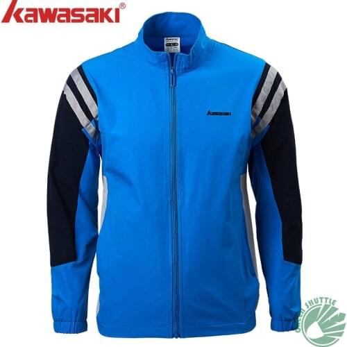 2021 New Kawasaki Badminton Clothes Sport Long Sleeve Woven Jacket for Men and Women Overcoat; JK-Q2821 LT-Q2421