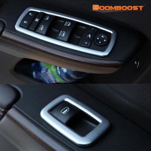 New Chrome Door lift Window Switch Cover Frame Trim 4Pcs For Jeep Grand Cherokee Dodge Journey Chrysler 300 2011 2012 2013 2014