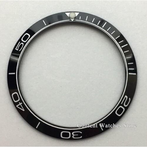 38mm Watch Bezel New Black ceramic watch bezel insert for 40mm Mens automatic watches