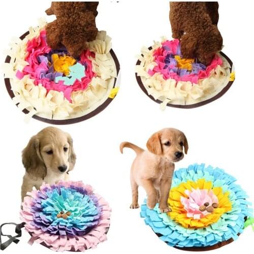 Dog Training Blanket Dog Pet Snuffle Mat Washable Dogs Mat IQ Training Pressure Releasing Nose Work Toy