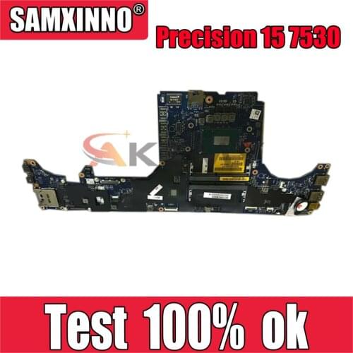Original Laptop motherboard For DELL Precision 15 7530 Mainboard QNCT DAP10 LA-F591P