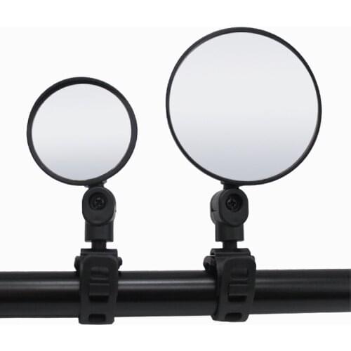 1PC Bicycle Adjustable Rearview Mirror Handlebar Mirrors Mountain Bikes Silicone Handle Rearview Mirror Cycling Accessories