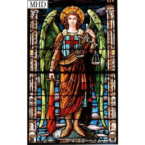 Rhinestone Mosaic Diamond Painting Religious Warrior Picture Full & Round / Square Drill Diamond Embroidered Wall Sticker Decor