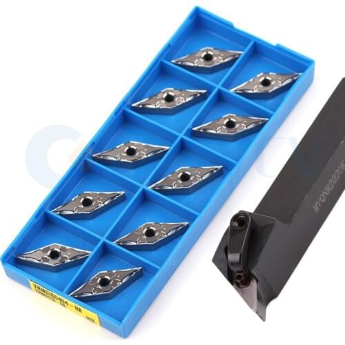MVQNR1616H16 MVQNR2020K MVQNR2525 CNC Lathe External Turning Tools Holder +10pcs VNMG Carbide Insert High finish durable Seismic
