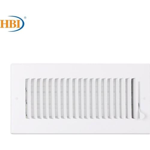 HBI 1Way W10" x H4" Straight-Blade Ventilation Grille Air Outlet Valve Air Supply Register Air Vent Cover Steel Ceiling/Sidewall