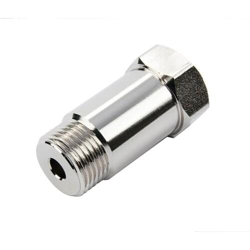 High-grade NICKEL Plated Steel 1Pcs Φ45mm 02 O2 Oxygen Sensor Extension Spacer extender M18x1.5 Bung Adapter