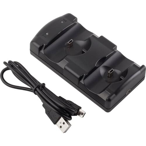 2 in 1 Chargers USB Dual Charging Powered Dock Charger for PlayStation 3 for Sony for PS3 Controller & Move Controller Wholesale