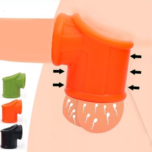 Liquid silicone Cock Ring Sex Toys For Men Scrotum Penis Lock Sperm Rings Belt Sex Chastity Cockring For Time Delay Dick Sleeve