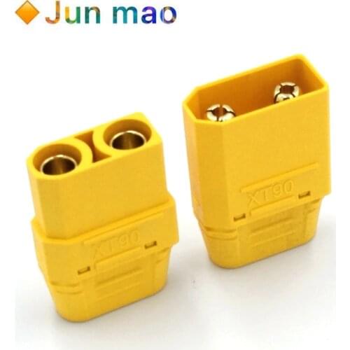 1 Pair XT90H (XT90 with Sheath Housing) 4.5mm Banana Connector Gold Plated for Lipo Battery ESC PDB