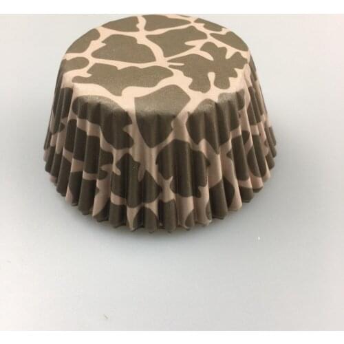 100X Striped Grid Chevron Cow Zebra Gingham Paper Cake Cup Liner Baking Cup Muffin tray Cupcake Cases for birthday party holder