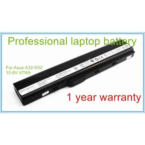 4400mAh Original Laptop Battery A32-K52 for A52F A52J K52D K52DR K52F K52J K52JC K52JE K52N X52J A31-K52 A41-K52 6CELL