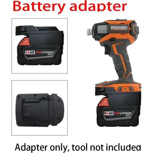Adapter For 18V Tool For Milwaukee M18 Battery Adapter To Ridgid / AEG Tool Decker Porter-Cable Stanley Li-ion Battery