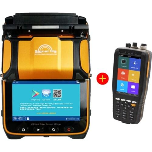 AI-9 Fusion Splicer Fusion Splicing Machine TM290 Smart OTDR 1310 1550nm With VFL OPM OLS Touch Screen