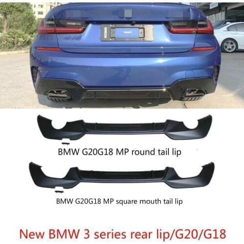 Car Front Bumper Lip&Back Lip Detachable Body Kit Cover Guard For BMW 3 Series G20 G21 2019-2020 MP Style