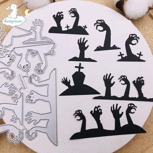 Bunnymoon Halloween Onite 2020 New 3D Gift Stitched DIY Scrapbooking Stamps Craft Embossing Die Cut Making Stencil Template
