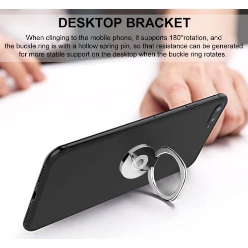 Finger Ring Holder 360 Degree Mobile Phone Smartphone Finger Stand Holder Round Phone Ring Car Mount Stand