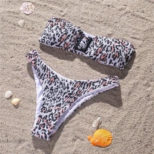EHNSYZYU Leopard Swimwear