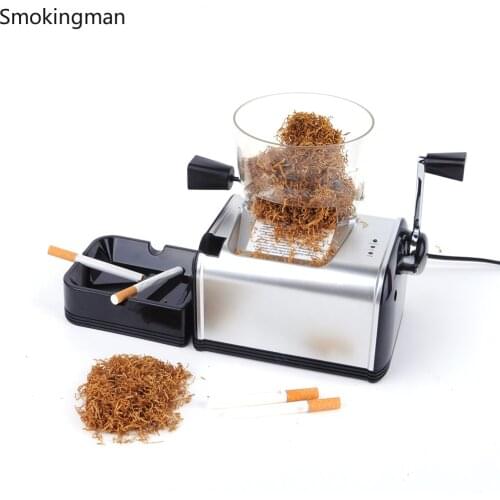 Electric Rolling Machine Automatic Tobacco Roller Maker Metal Tube Cigarette Machine Men Gifts Rolling Tray Smoking Accessories