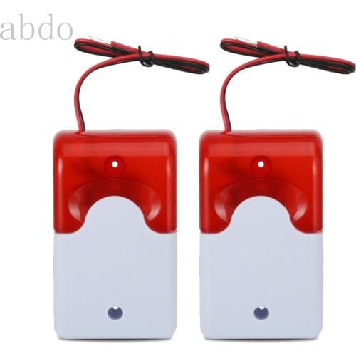 Flash LED strobe Light Siren 12V Work For GSM PSTN Home Security Voice Burglar Alarm System